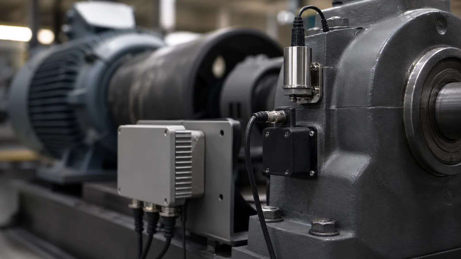 Industrial bearing sensor and local edge device for anomaly detection
